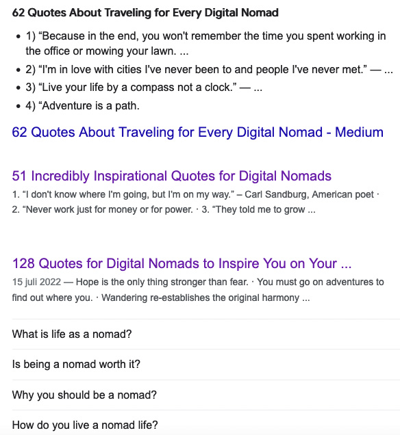 Travel and digital nomad quotes for inspiration